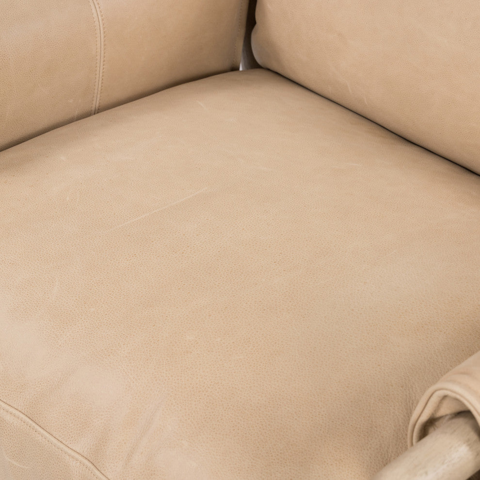 Harrison Chair Palermo Nude, Yucca Parawood, Brushed Silver