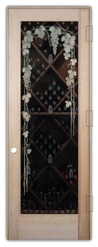 Wine Door - Vineyard Grapes Trellis - Douglas Fir (stain grade) - 30" x 96"...