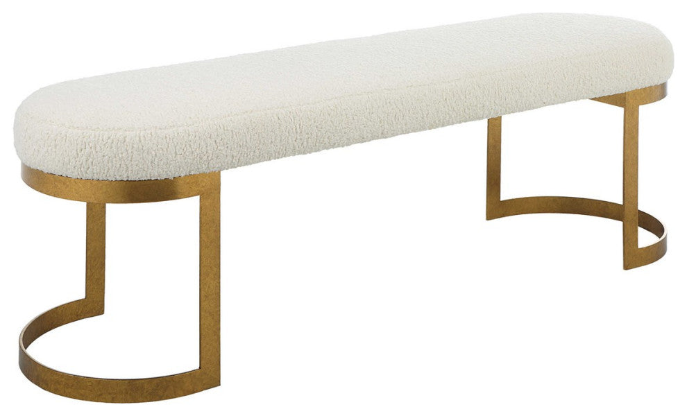 Infinity Bench, gold finish