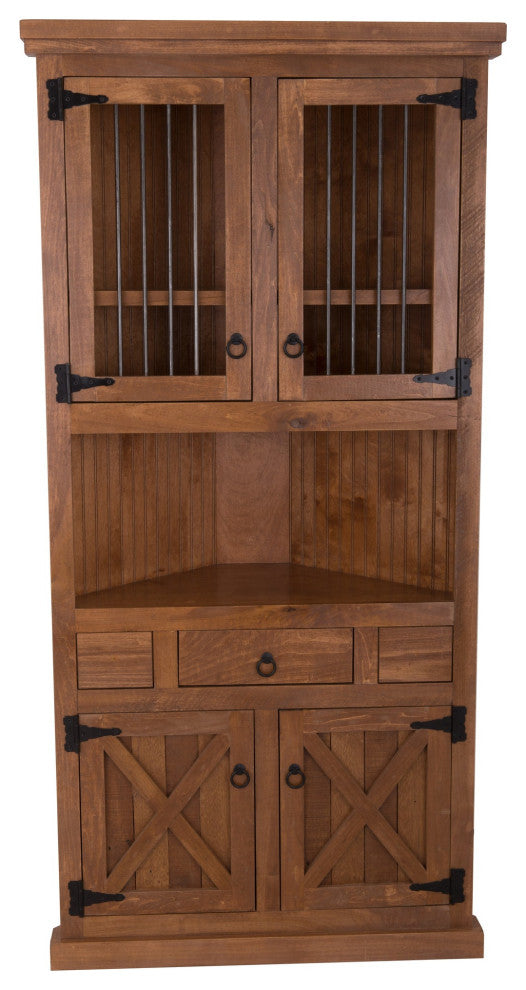 Farm House Corner Dinning Hutch/Buffet, Medium