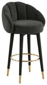 Myla Black Swivel Bar Stool