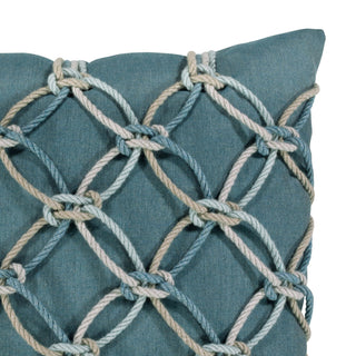 Lagoon Rope Indoor/Outdoor Performance Pillow, 20"x20