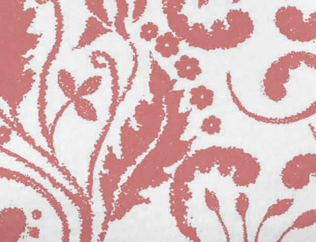 Aurora, Floral Print Bath Towel, Coral
