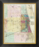 "Map of Chicago and Environs, 1869"  by Rufus Blanchard, 22x26"