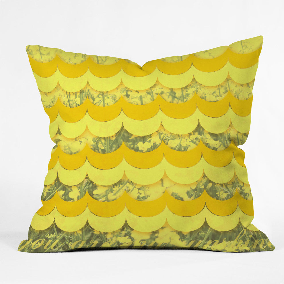 Gabi Sunshine Outdoor Throw Pillow