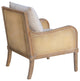 Martha Stewart Morgan Cane Accent Chair With Removable Back Cushion