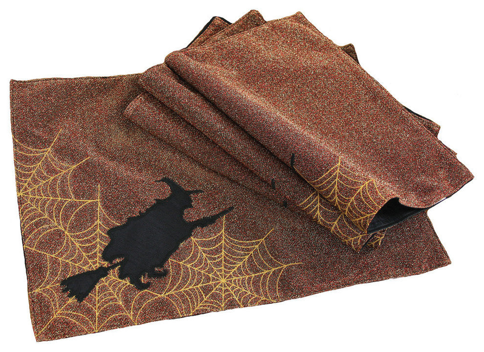 Witching Hour Halloween Placemats, 13"x18", Candy Corn, Set of 4