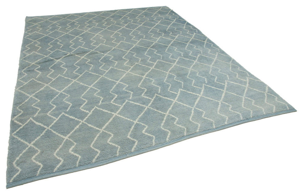 Rug N Carpet - Handmade Decorative 7' 9'' x 9' 7'' Moroccan Area Rug