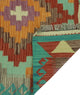 Sangat Kilim Asfar Green/Orange Runner, 2'8x8'0