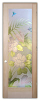 Interior Prehung Door or Interior Slab Door - Hibiscus Anthurium - Douglas...