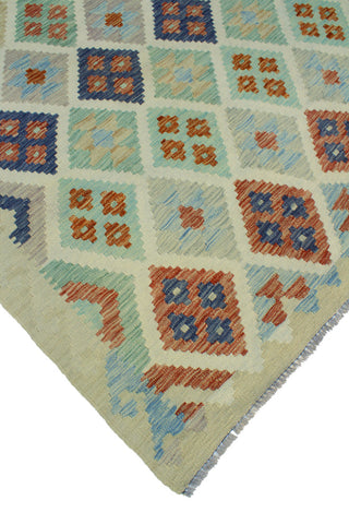 Sun Faded Flatweave Nye Beige/Navy Rug, 5'8x8'0
