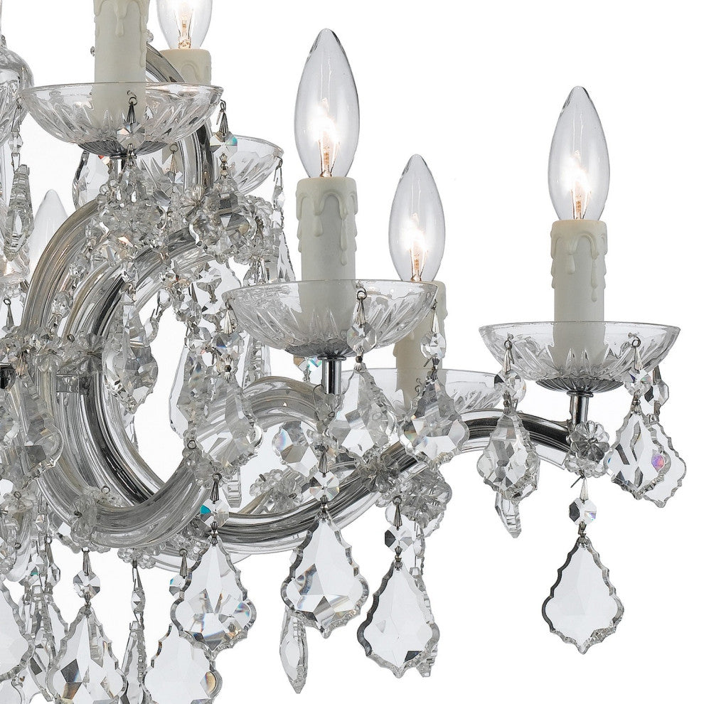 Crystorama Lighting Group 4379-CL-MWP Maria Theresa 12 Light 30"W - Polished