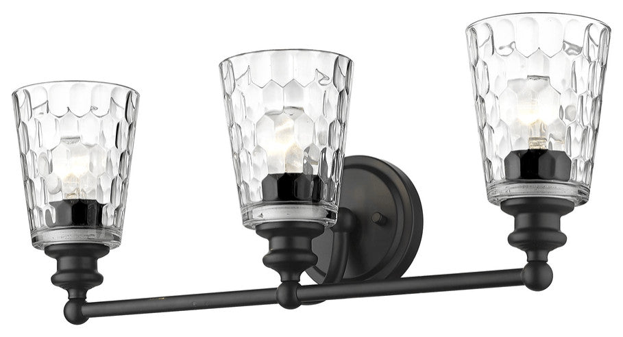 Mae 3-Light Matte Black Vanity