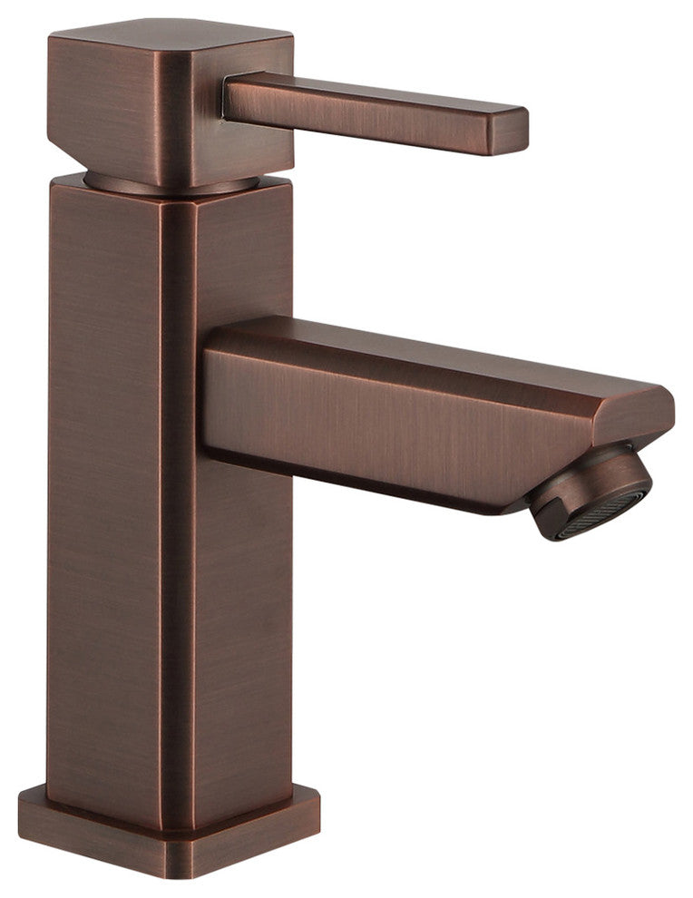 Legion Furniture Single Hole Single-Handle Bathroom Faucet, Brown Bronze