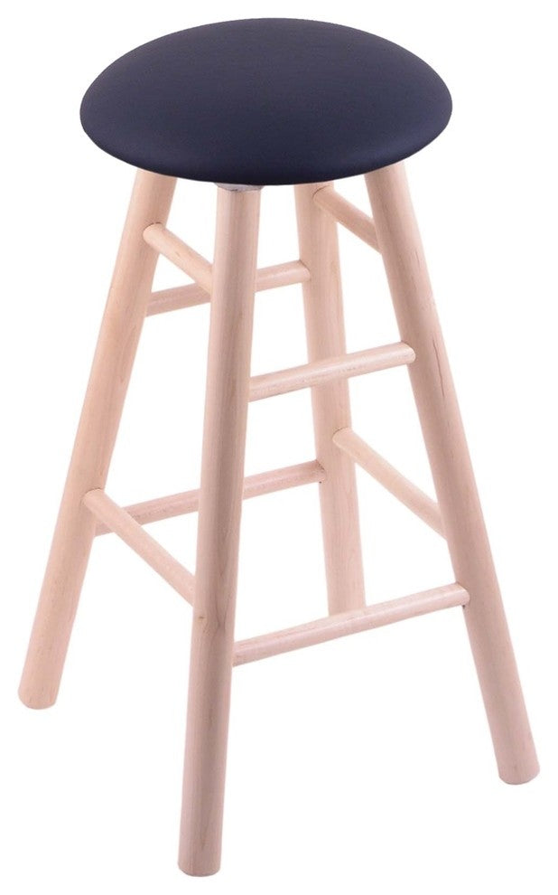 Holland Bar Stool, Maple Round Cushion Bar Stool, Smooth Legs