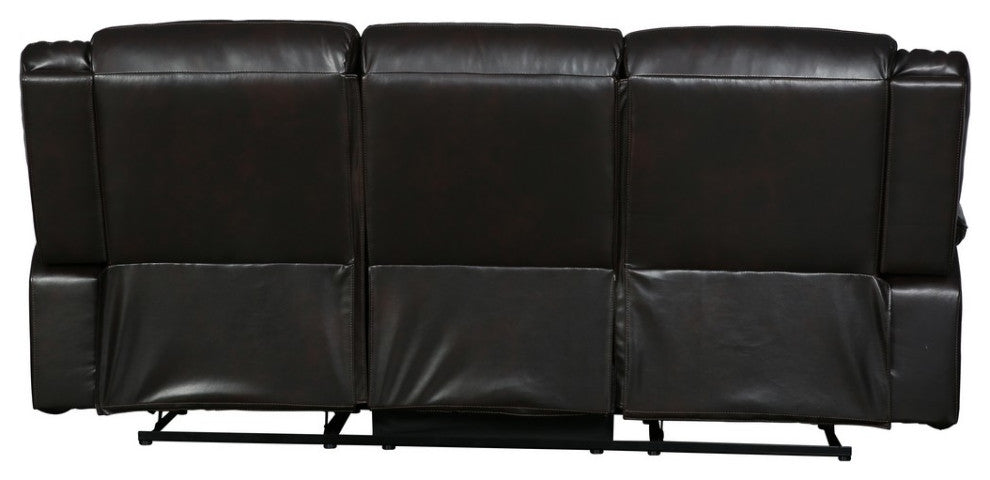 Arlington Leather Air Reclining Sofa Brown