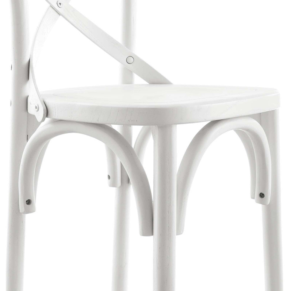 Gear Counter Stool, White