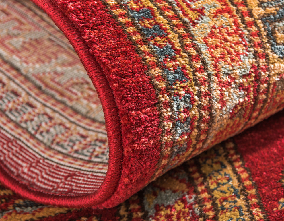 Unique Loom Red Philip Sahand 3' 3 x 5' 3 Area Rug