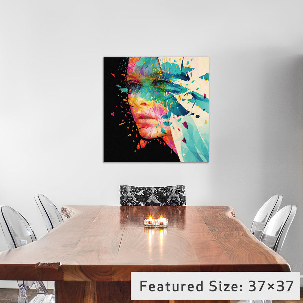 "Paint Flowers" by Alessandro Pautasso, 37x37x1.5