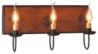3 Arm Vanity Light, Hartford Pumpkin