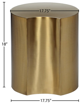 Dimple Iron End Table, Gold, 1-Piece: 16"Wx16"Dx18"H