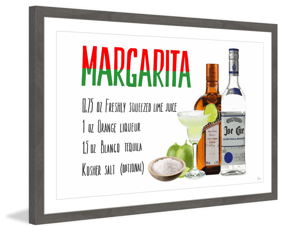 "Margarita Concoction" Framed Painting Print, 30"x20"