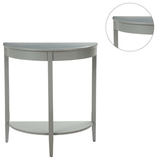 Console Table with Shelf, Gray