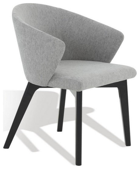 Safavieh Couture Wynonna Linen Dining Chair Grey / Black