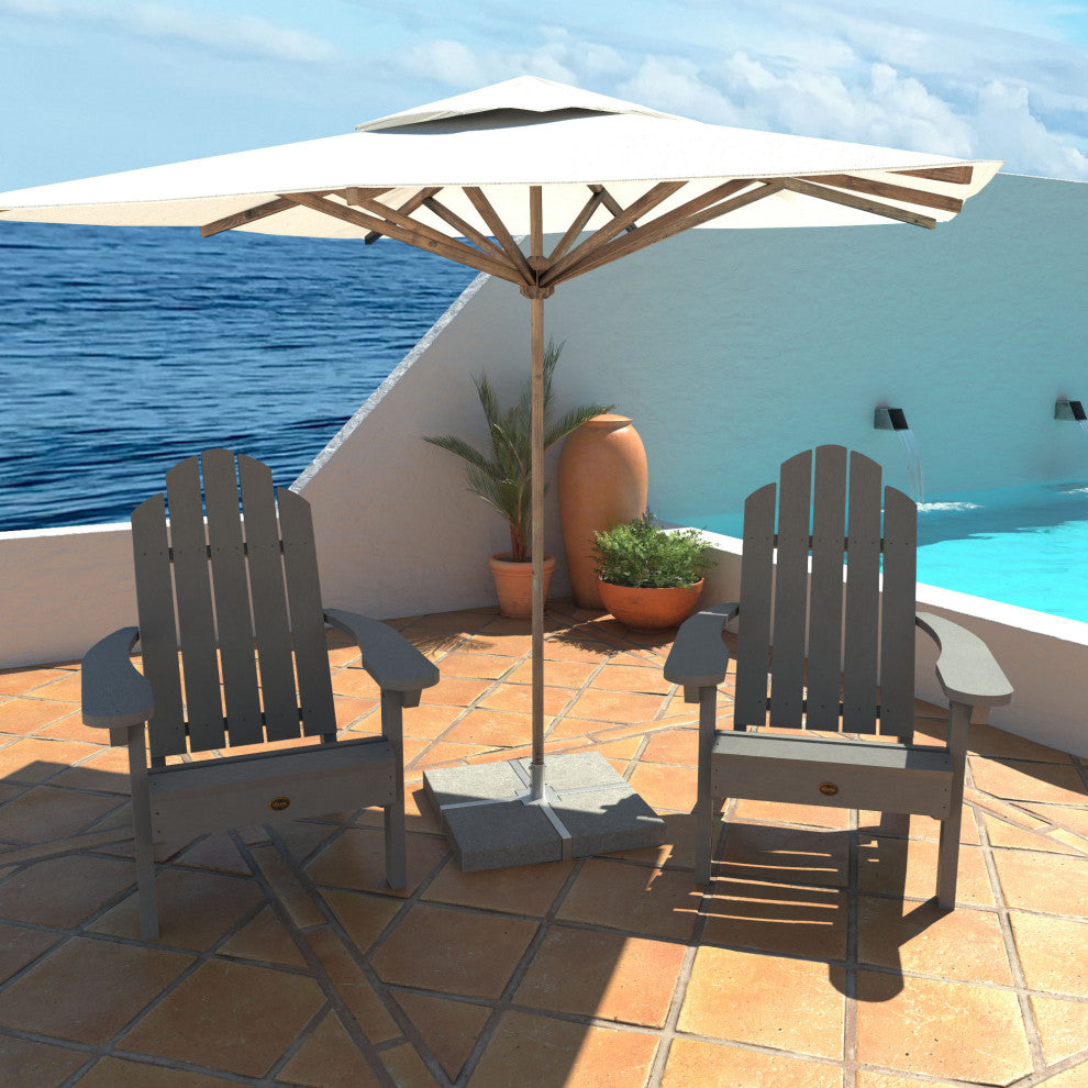 Seneca Adirondack Chair, Weathered Acorn, Coastal Teak