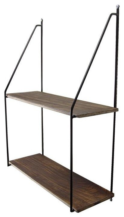 2 Tier Wooden Floating Shelves