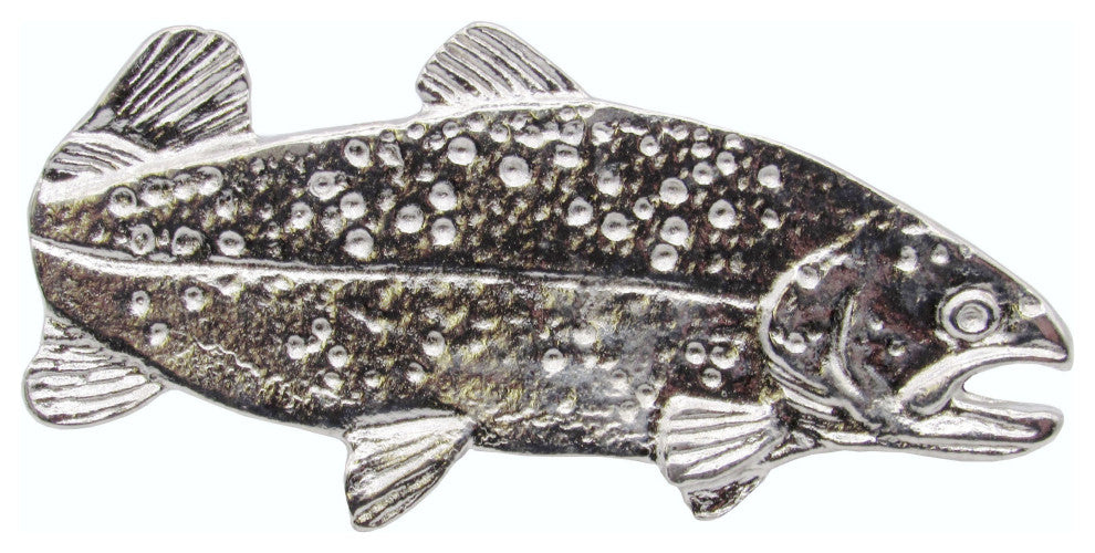 Trout Right Facing Cabinet Knob, 2", Nickel