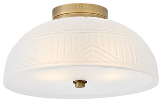 Hinkley Devon Small Flush Mount, Lacquered Brass