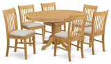 5-Piece Table And Chair Set, Dinette Table And 6 Dining Chairs