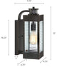 Motion Sensor Detection Wall Light Industrial Black Wall Lamp