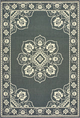 Oriental Weavers Marina Grey/ Ivory Oriental Indoor/Outdoor Rug 8'6"X13'
