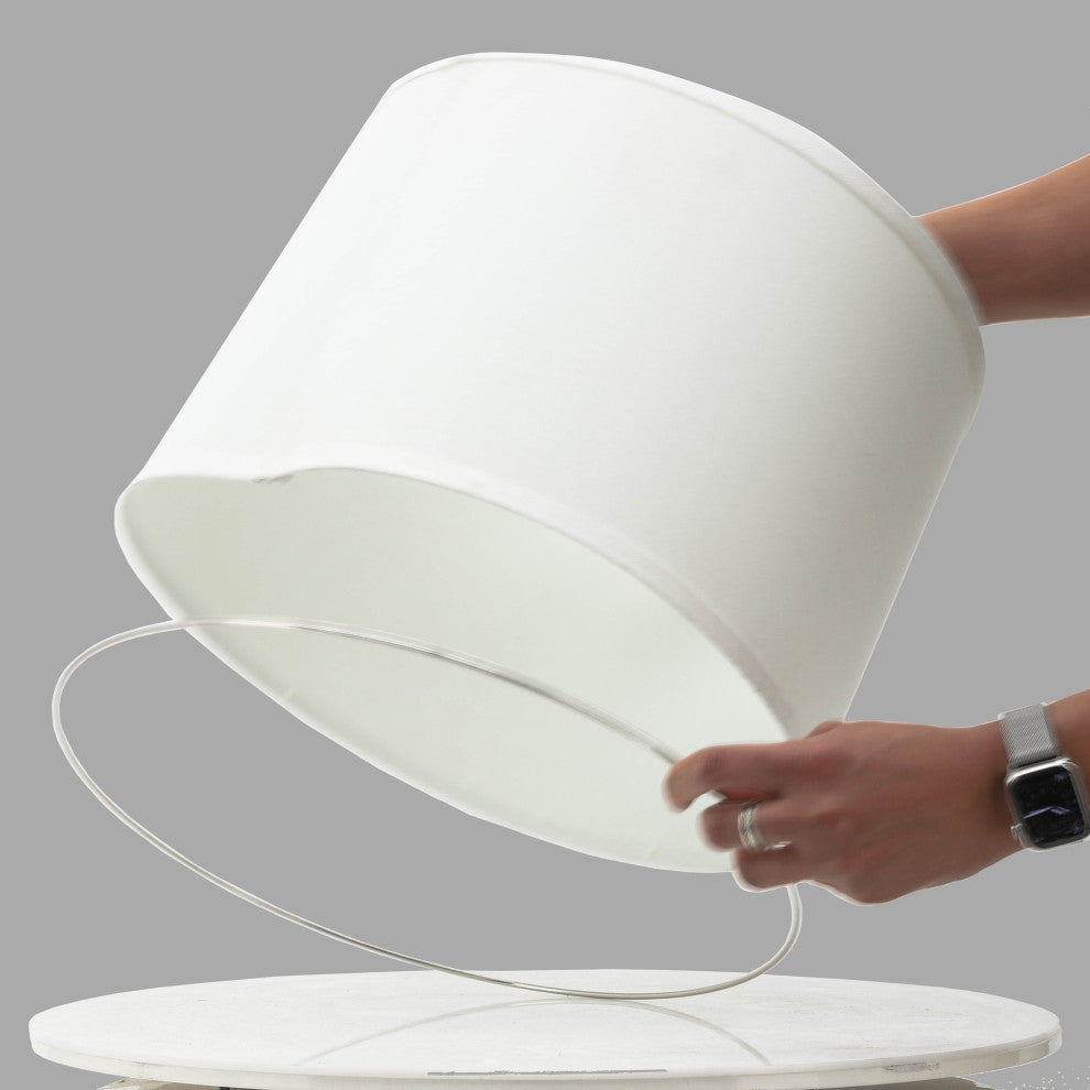 Polylinen, 15X16X11" Lamp Shade, White Kd