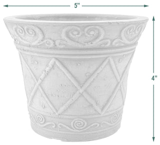 Scroll Grower Pot, Dark Charcoal