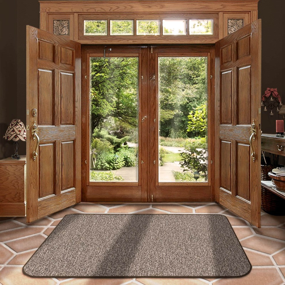 Skid-Resistant Area Rug Pebble Gray, 6'x8'