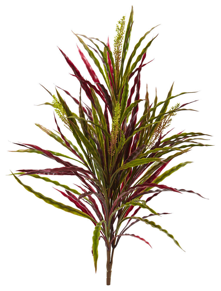 28" Fall Vanilla Grass Artificial Plant, Set of 3