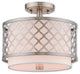Livex Lighting Arabesque Brushed Nickel Light Ceiling Mount