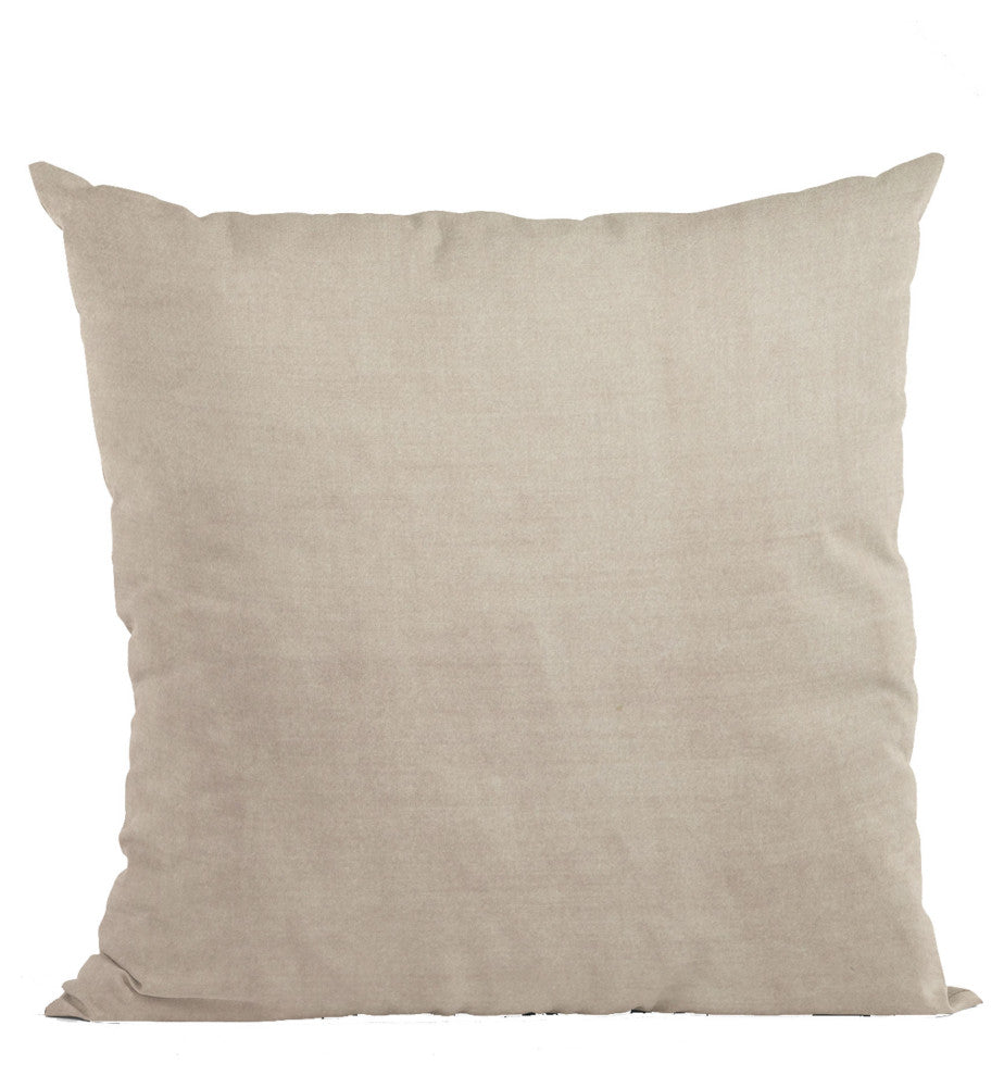Blush Solid Shiny Velvet Luxury Throw Pillow, Double sided 24"x24"
