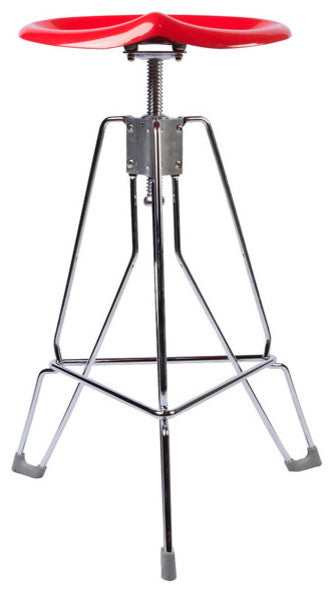 Clipper Bar Stool, Red