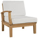 Modern Contemporary 9-Piece Set, Outdoor Patio Teak Sofa Set, White Wood