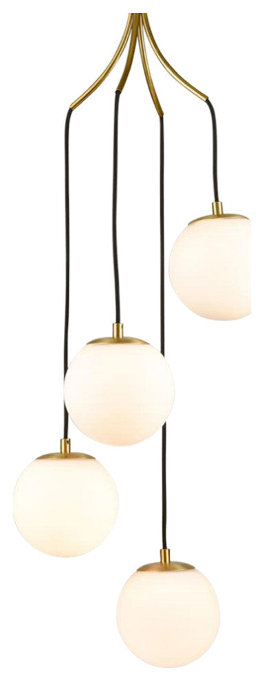 Multi Globe Pendant Light Hanging Light Ceiling, 4-Light