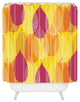 Aimee St Hill Big Leaves Yellow Shower Curtain, 72"x69"