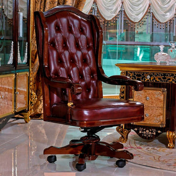 Toro Executive Chair, Burgundy