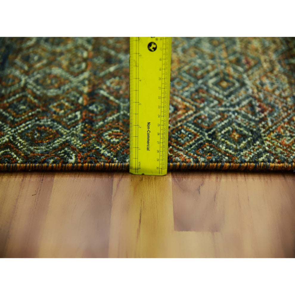 Rust Brown Hand Knotted Kohinoor Herat Design 100% Wool Runner Rug 2'6"x12'