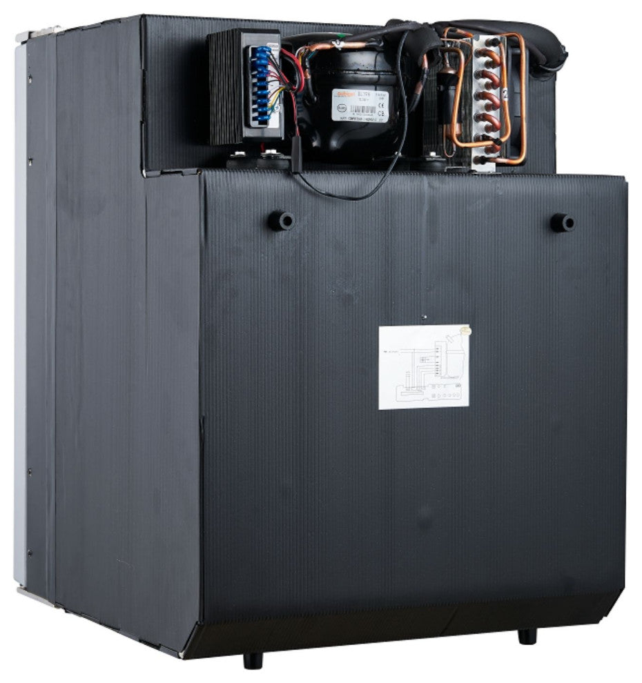 Equator 2.8cu.ft. Brushed Stainless 12V/DC RV Built-in Refrigerator w/Compressor