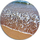 Ashdod Israel Clear Seashore, Modern Beach Round Wall Art, 36"