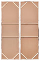 "Golden Layers I" Abstract Rendered on Gold Shagreen Wrapped Canvas Wall Art Set